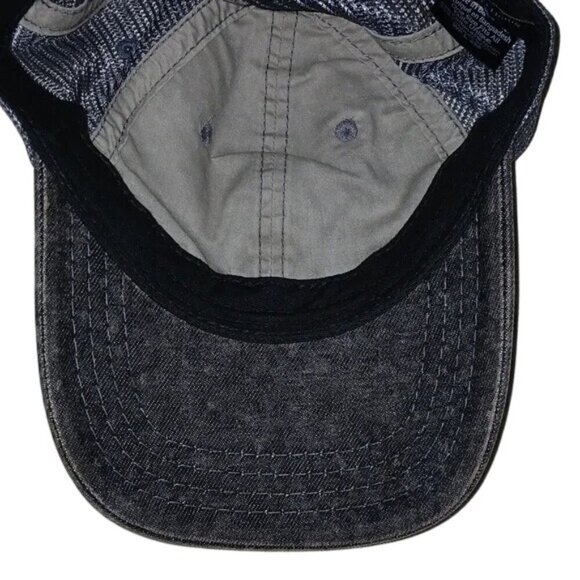 True Religion Gray Denim Logo Trucker Hat main image 4